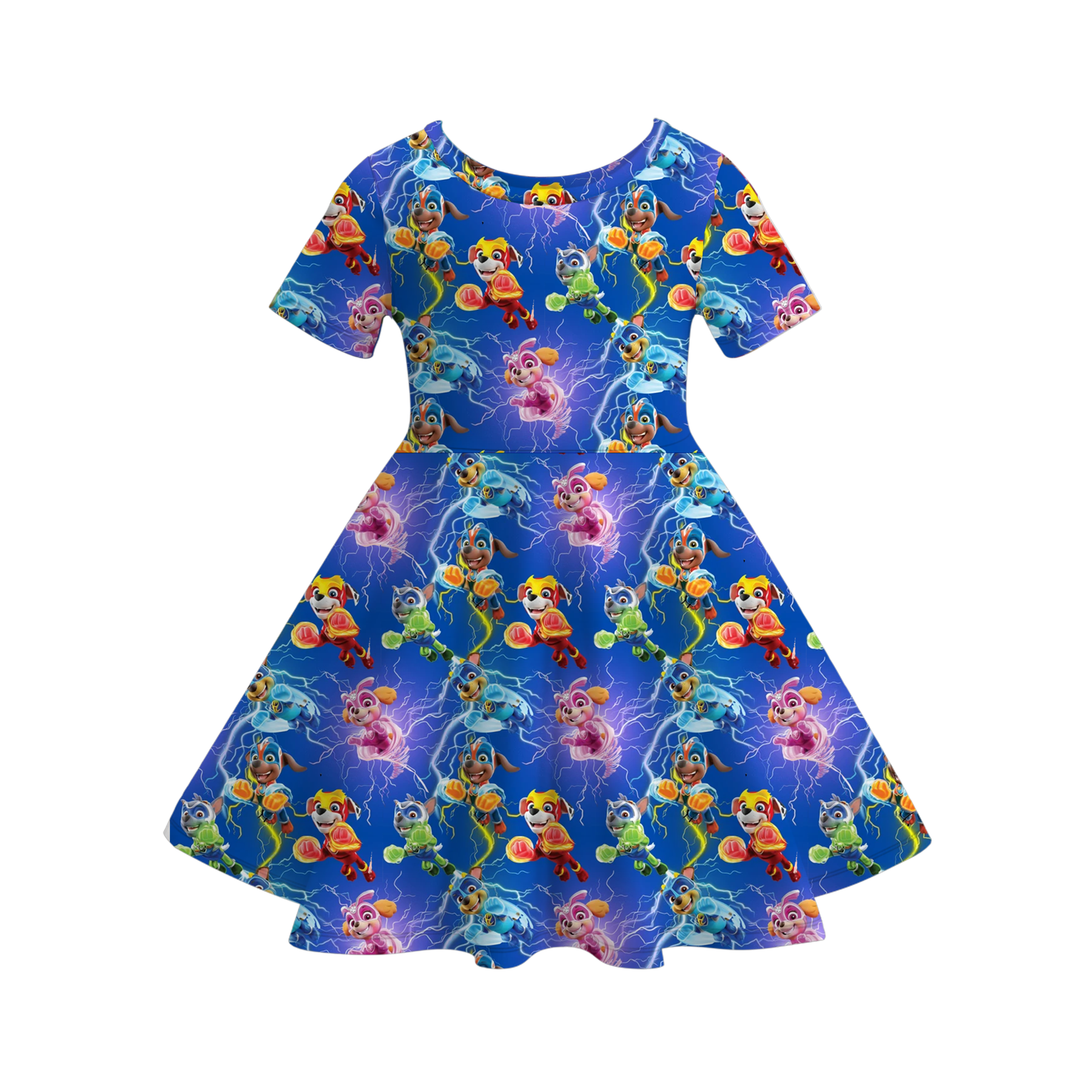 （Pre Order）Girls Cute Cartoon Print Dress