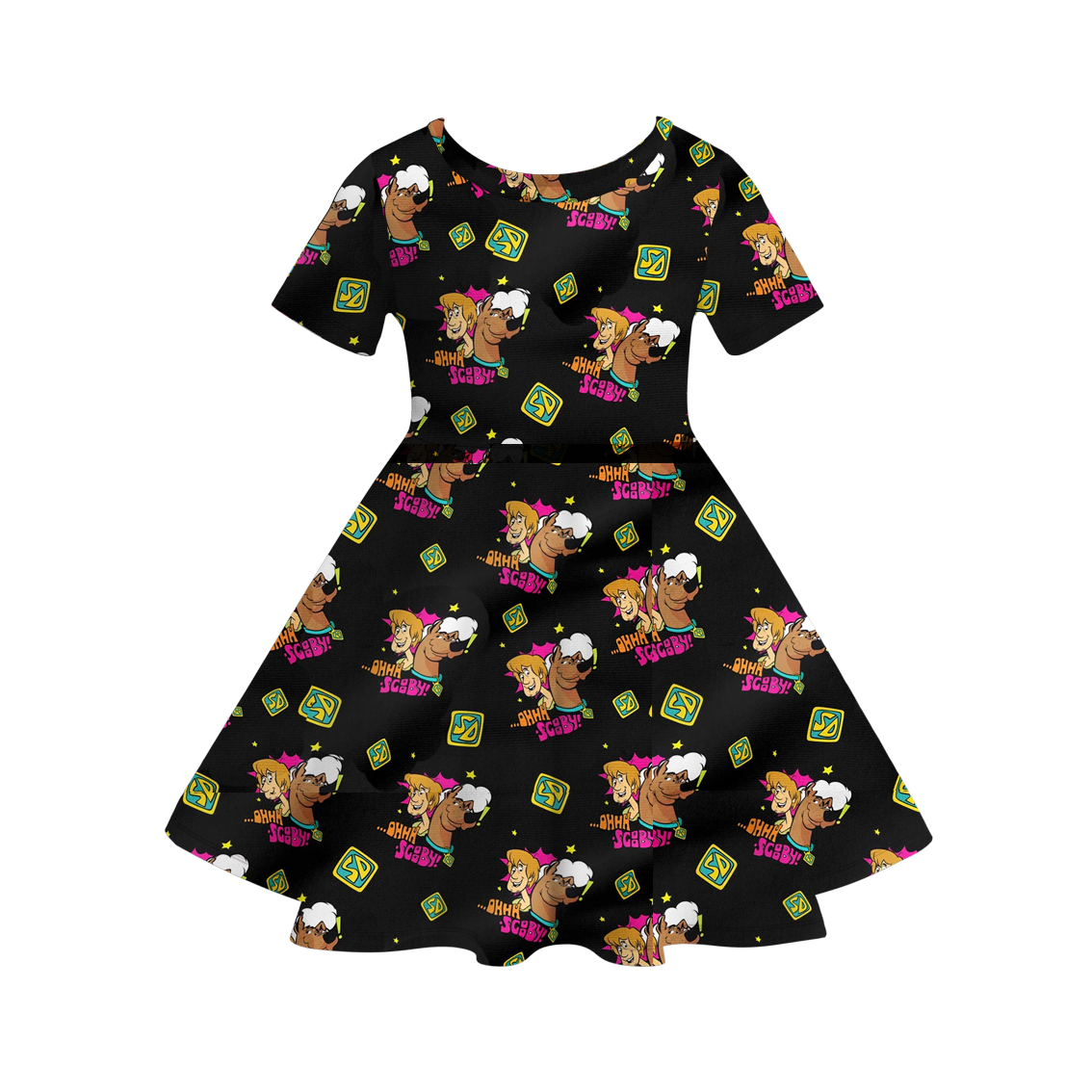 （Pre Order）Girls Cute Cartoon Print Dress