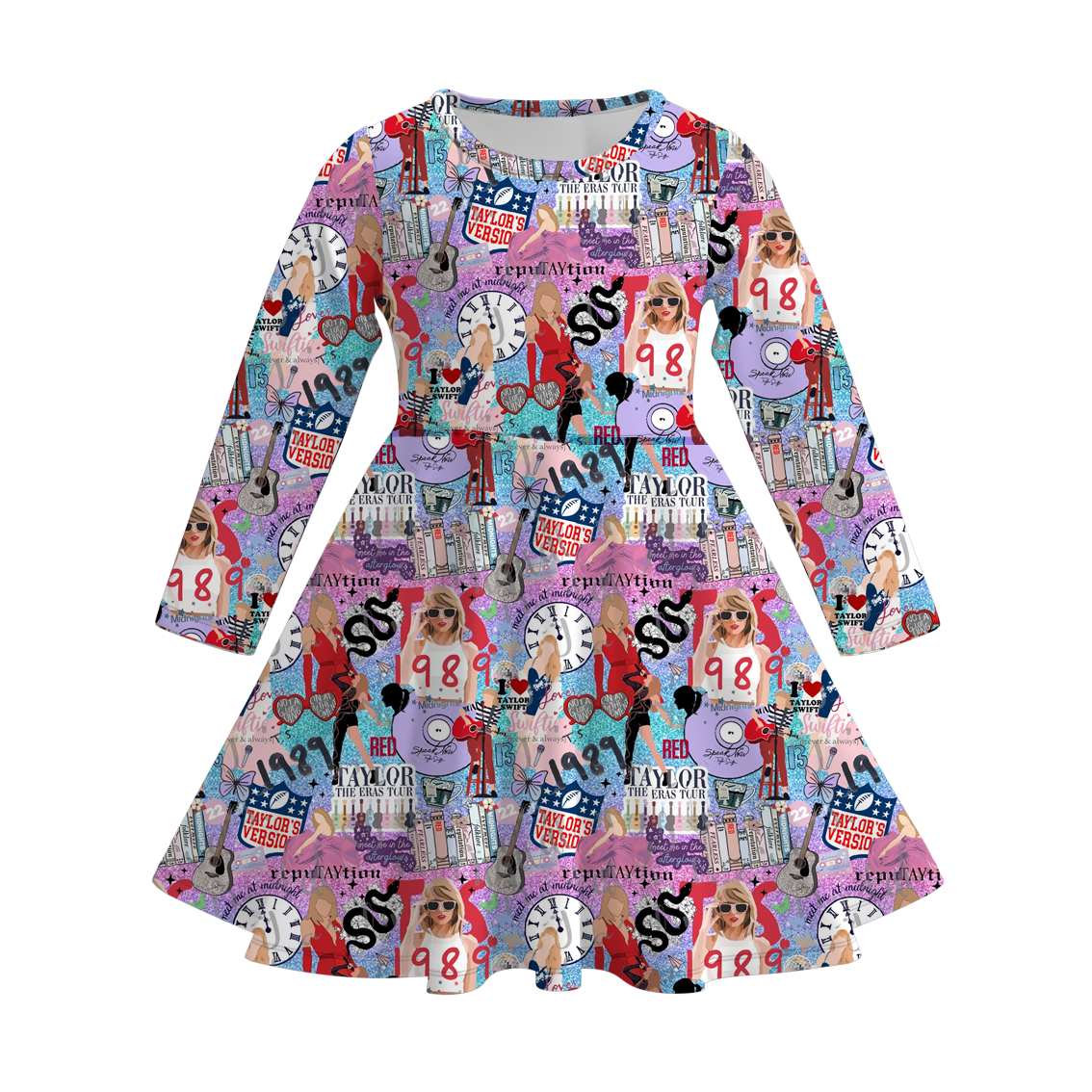 （Pre Order）Girls TS Print Twirl Dress