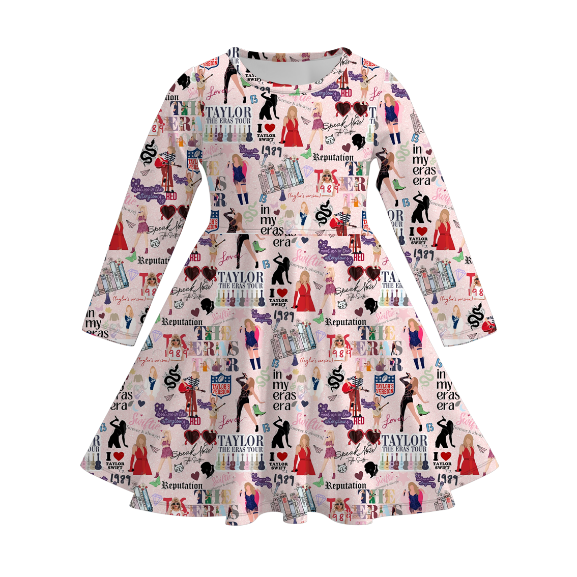 （Pre Order）Girls TS Print Twirl Dress