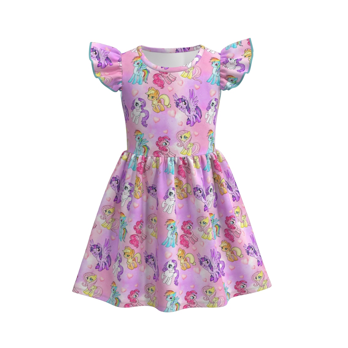 （Pre Order）Girls Cute Cartoon Print Dress