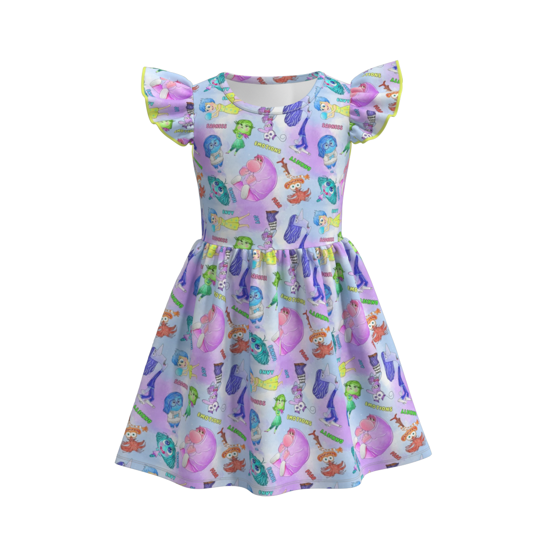 （Pre Order）Girls Cute Cartoon Print Dress