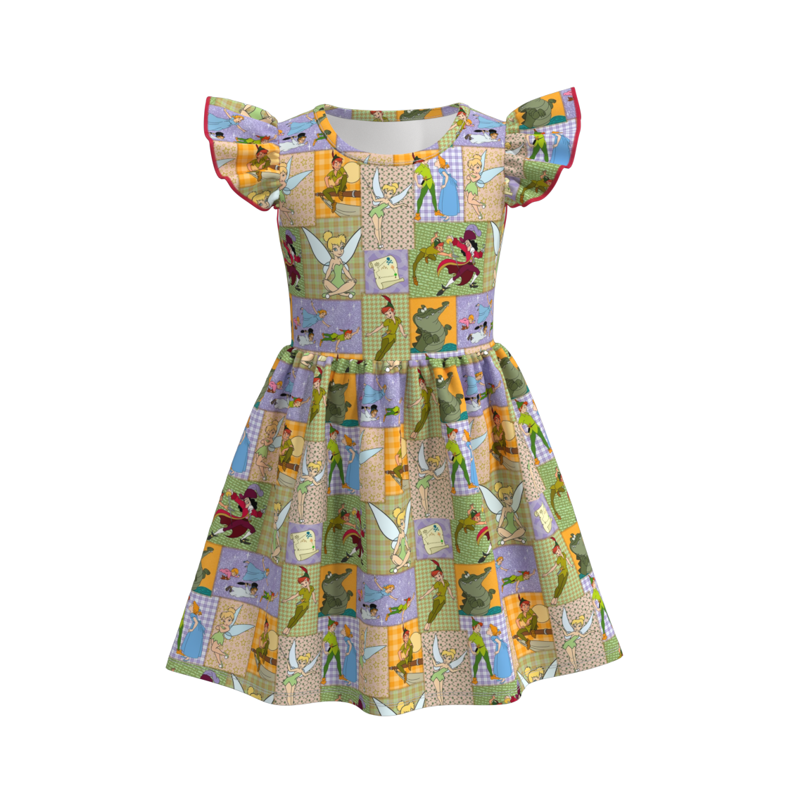 （Pre Order）Girls Cute Cartoon Print Dress