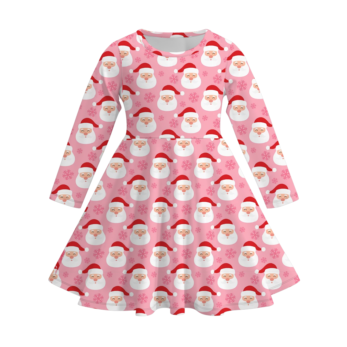 （Pre Order）Girls Christmas Print Dress