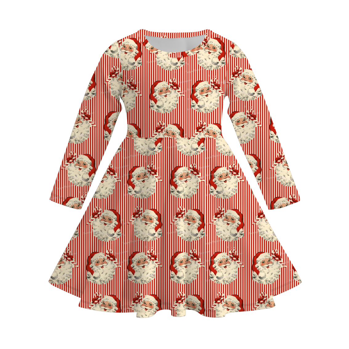 （Pre Order）Girls Christmas Print Dress