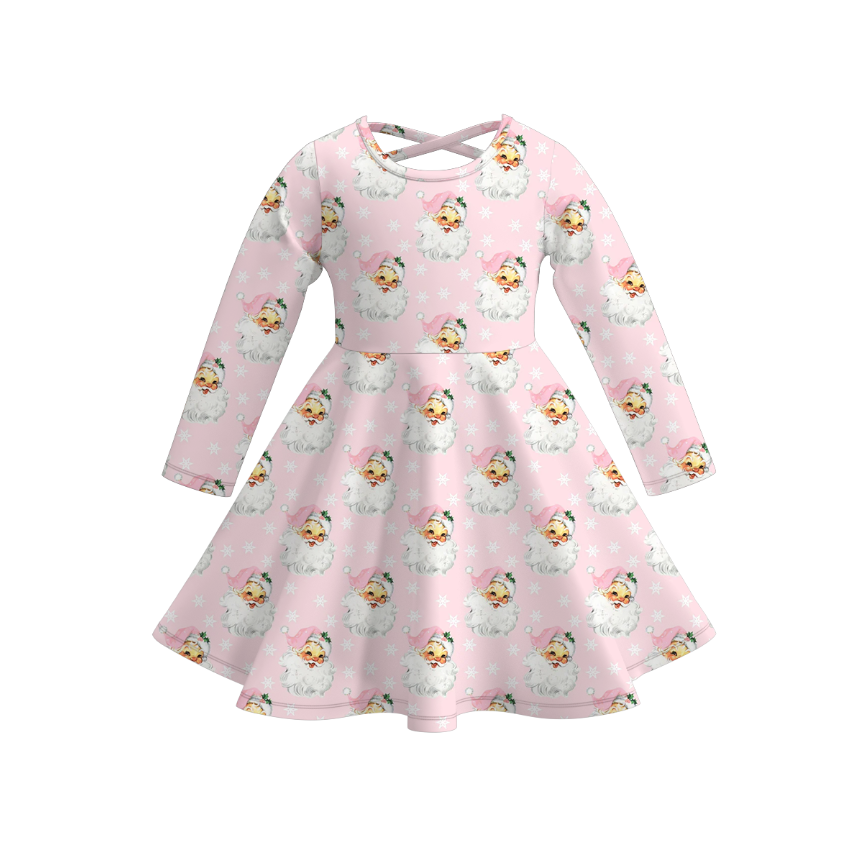 （Pre Order）Girls Christmas Print Dress