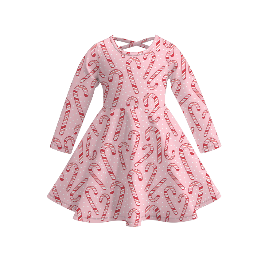 （Pre Order）Girls Christmas Print Dress