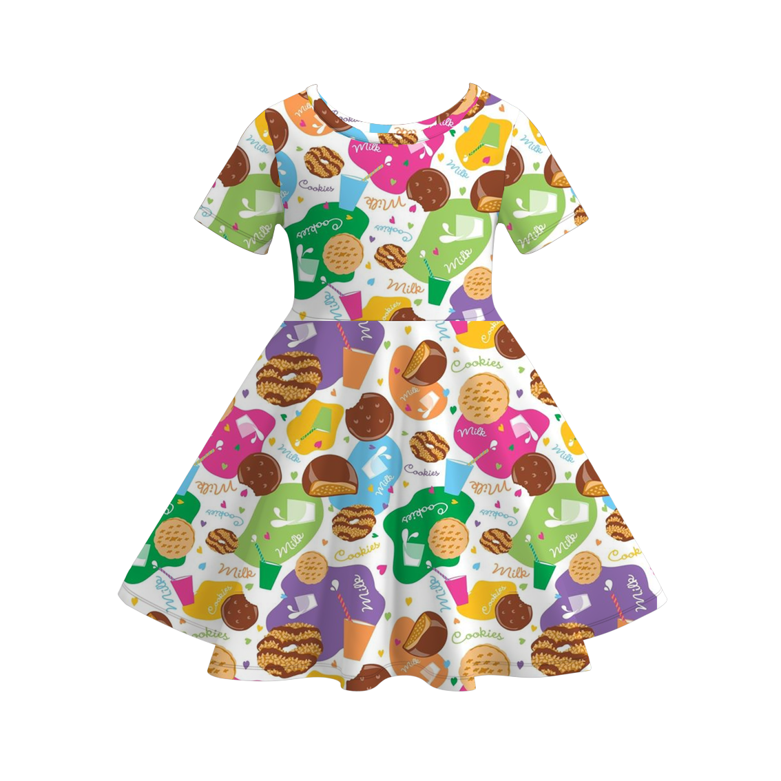 （Pre Order）Girls Scout Cookie Print Dress