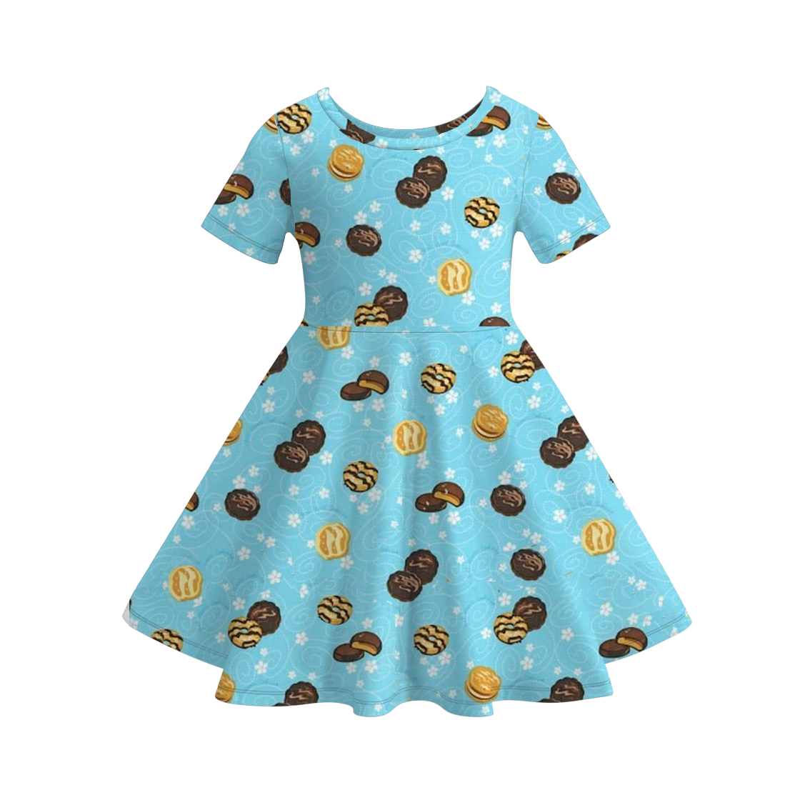 （Pre Order）Girls Scout Cookie Print Dress