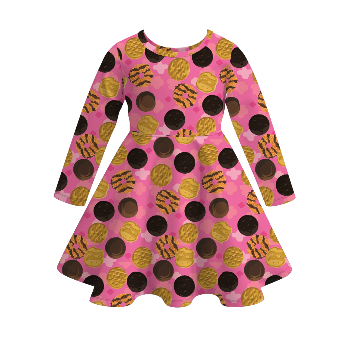 （Pre Order）Girls Scout Cookie Print Dress