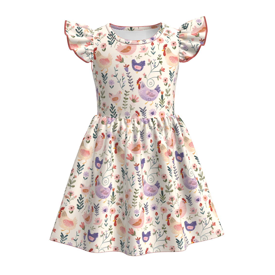 （Pre Order）Girls Christmas Print Dress