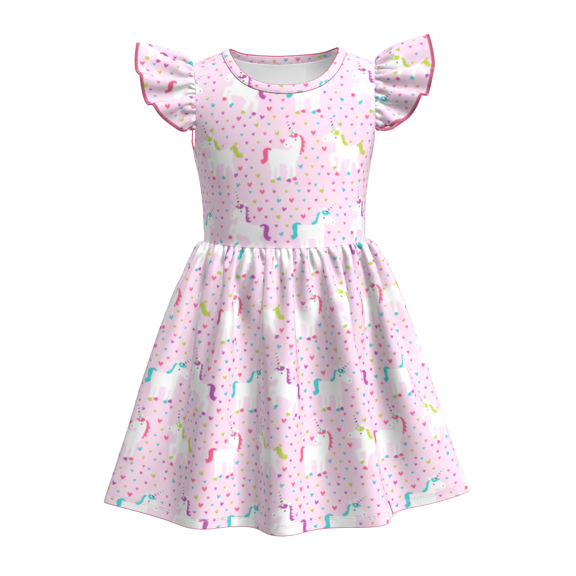 （Pre Order）Girls Christmas Print Dress