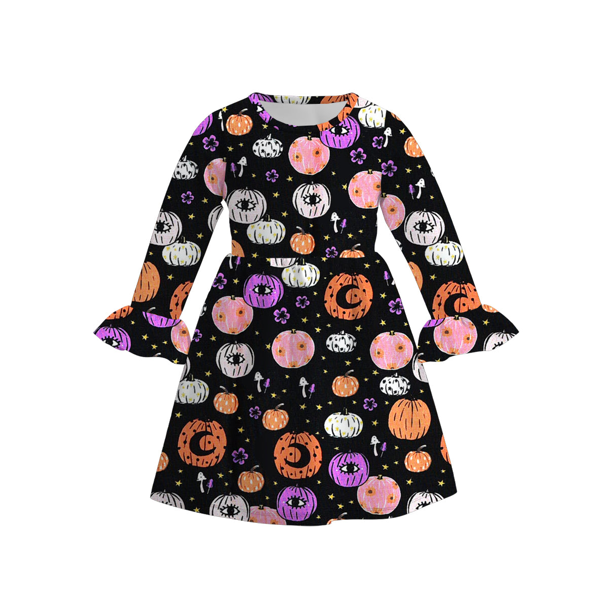 （Pre Order）Girls Halloween Print Dress