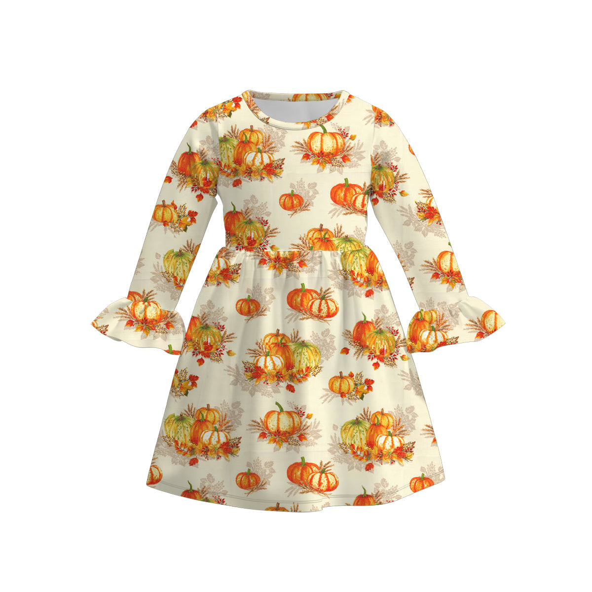 （Pre Order）Girls Thanksgiving Print Dress