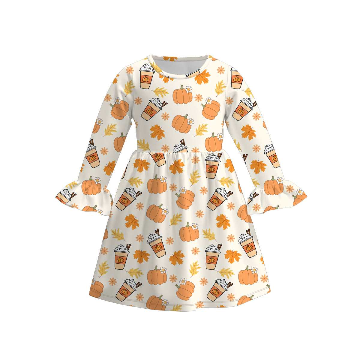 （Pre Order）Girls Halloween Print Dress