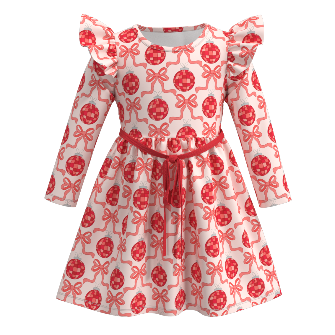 （Pre Order）Girls Valentine's Day Print Dress