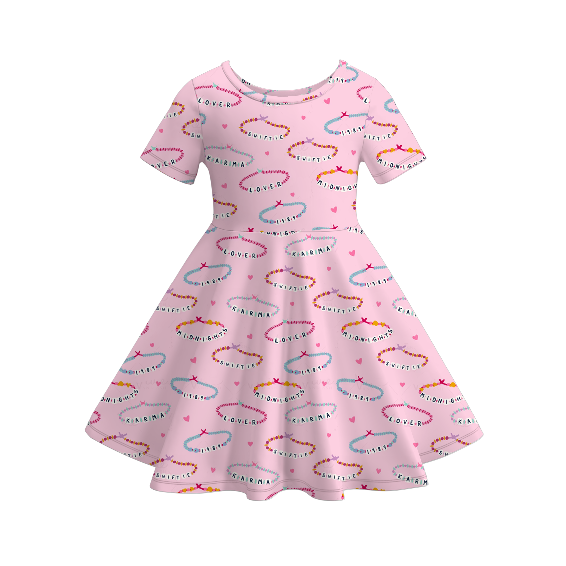 （Pre Order）Girls TS Print Milk Silk Dress