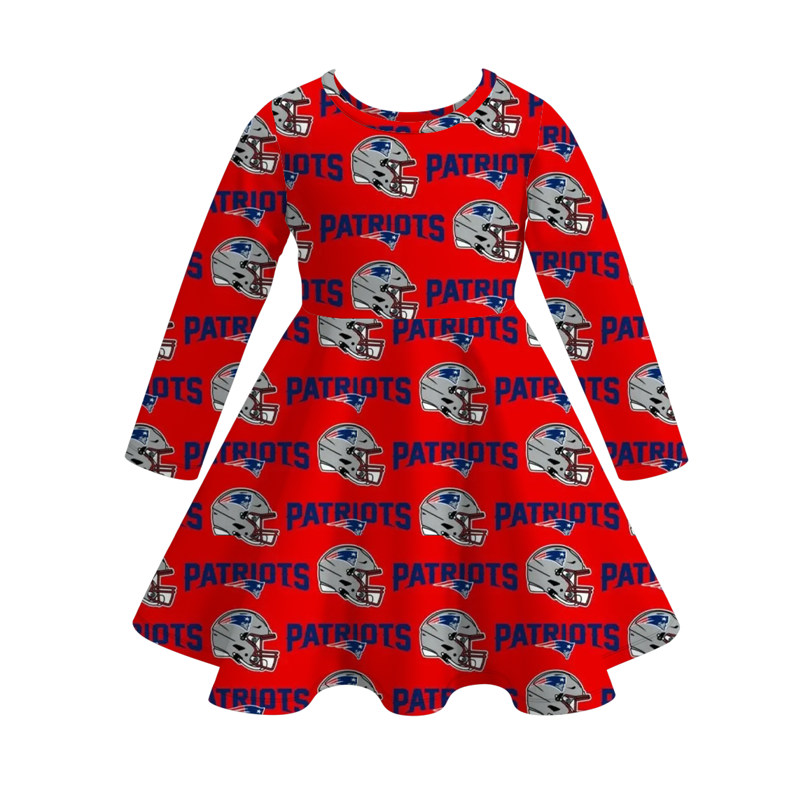 （Pre Order）Girls Football Print Milk Silk Dress