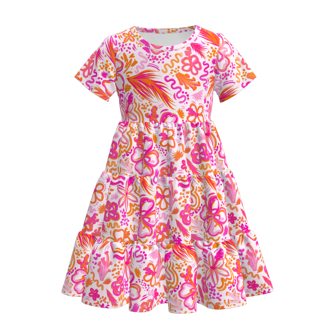 （Pre Order）Mommy and Me Spring ＆ Summer Floral Print Dress