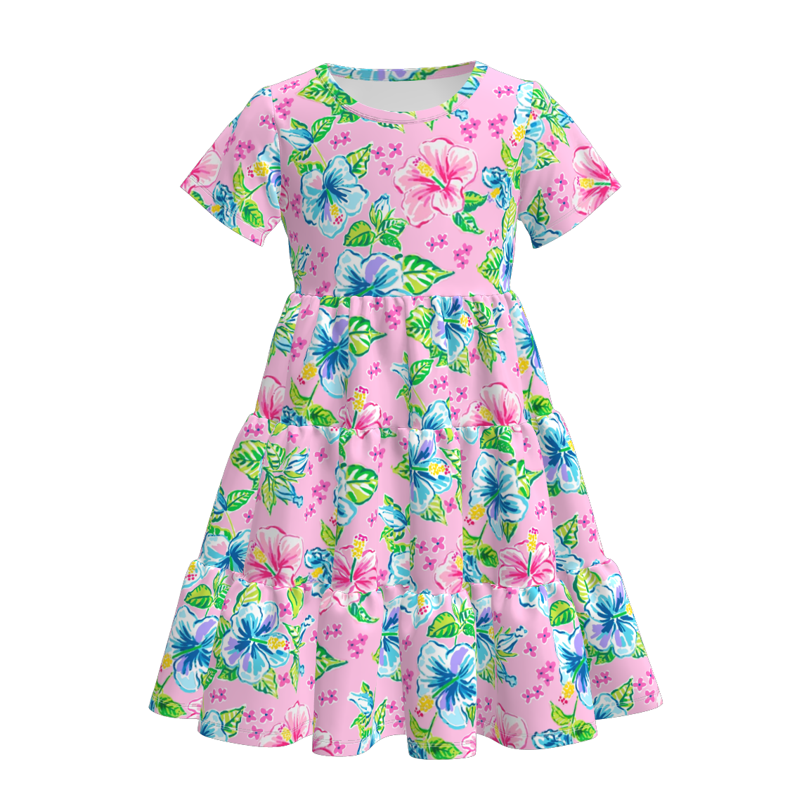 （Pre Order）Mommy and Me Spring ＆ Summer Floral Print Dress