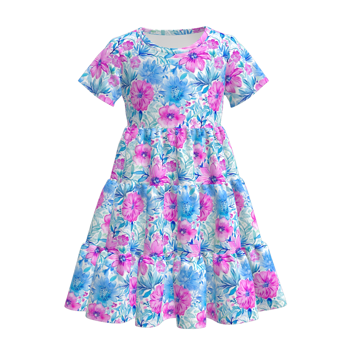 （Pre Order）Mommy and Me Spring ＆ Summer Floral Print Dress