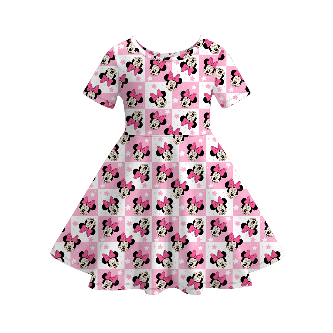 （Pre Order）Girls Fall Cartoon Print Dress