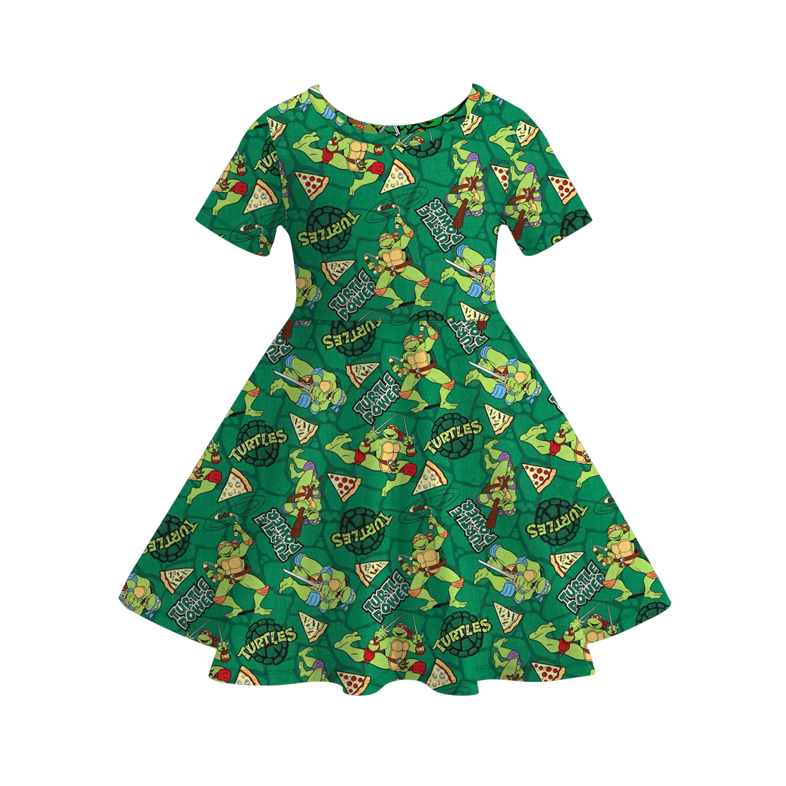 （Pre Order）Girls Fall Cartoon Print Dress