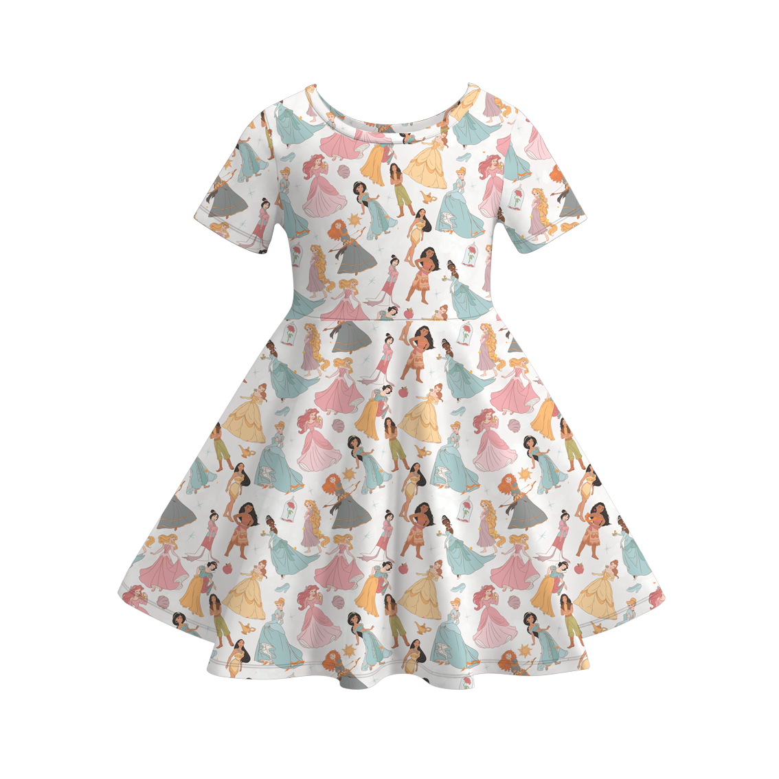 （Pre Order）Girls Fall Princess Print Dress