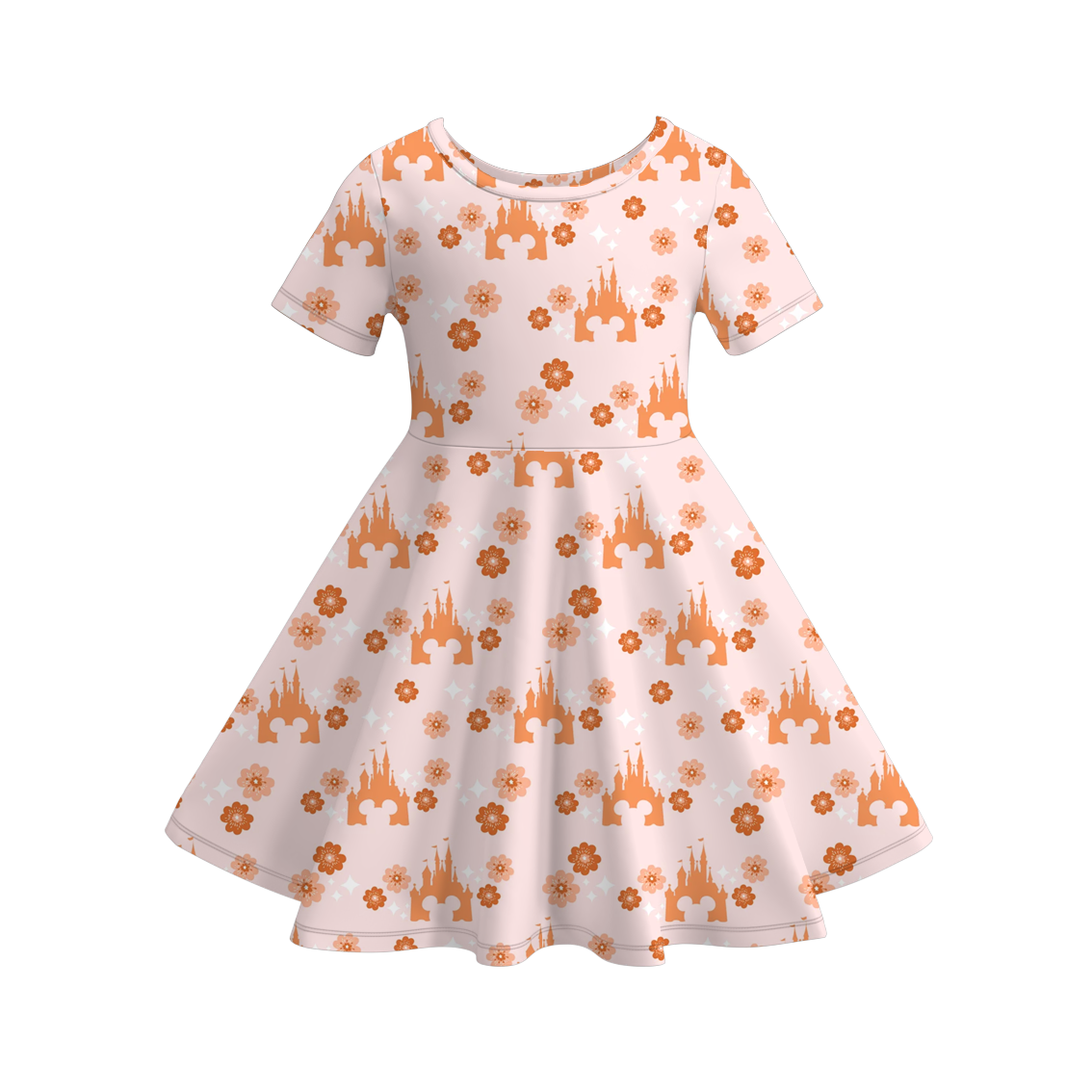 （Pre Order）Girls Fall Princess Print Dress