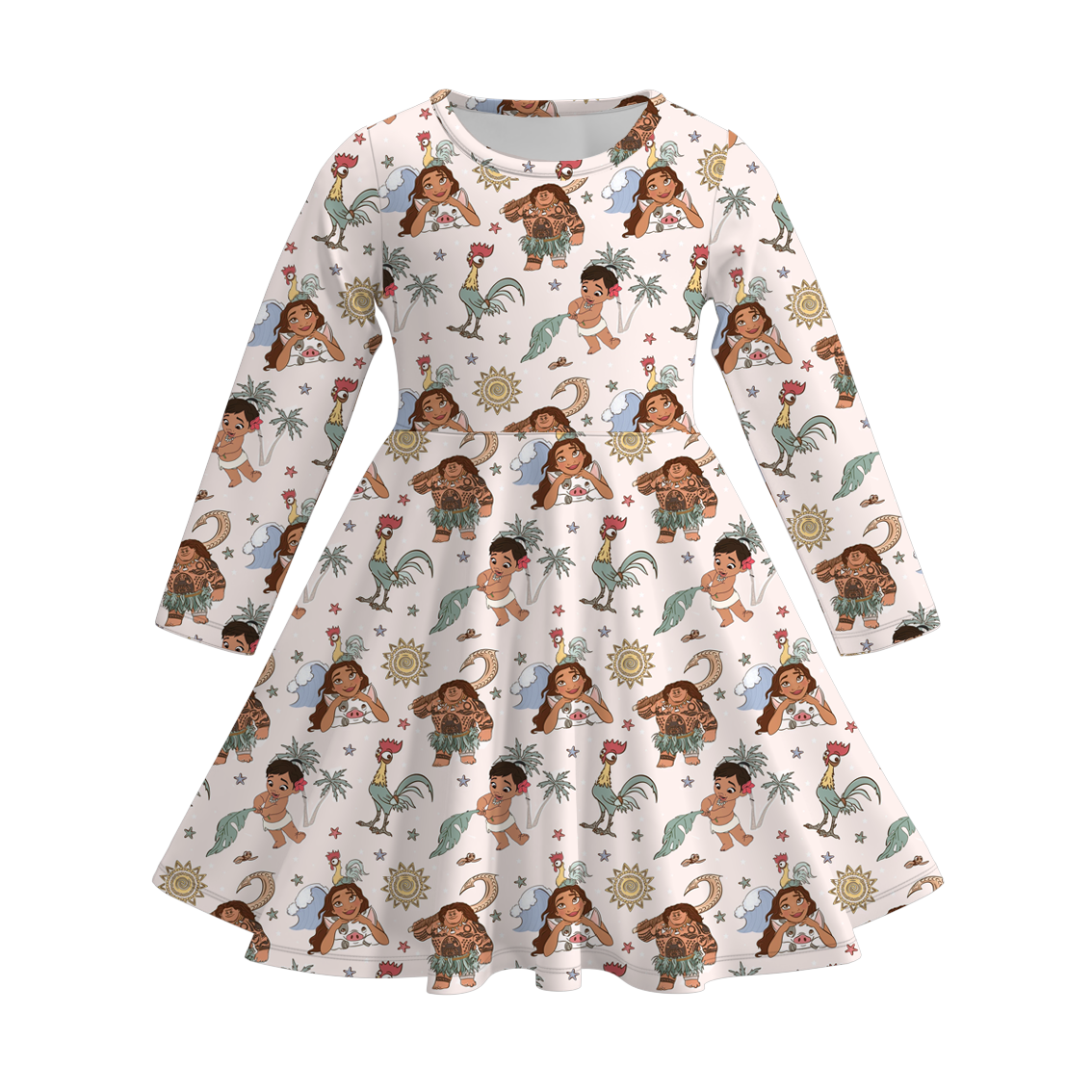 （Pre Order）Girls Fall Princess Print Dress