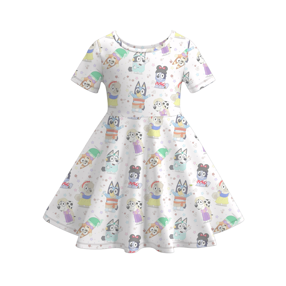 （Pre Order）Girls Cute Cartoon Print Dress