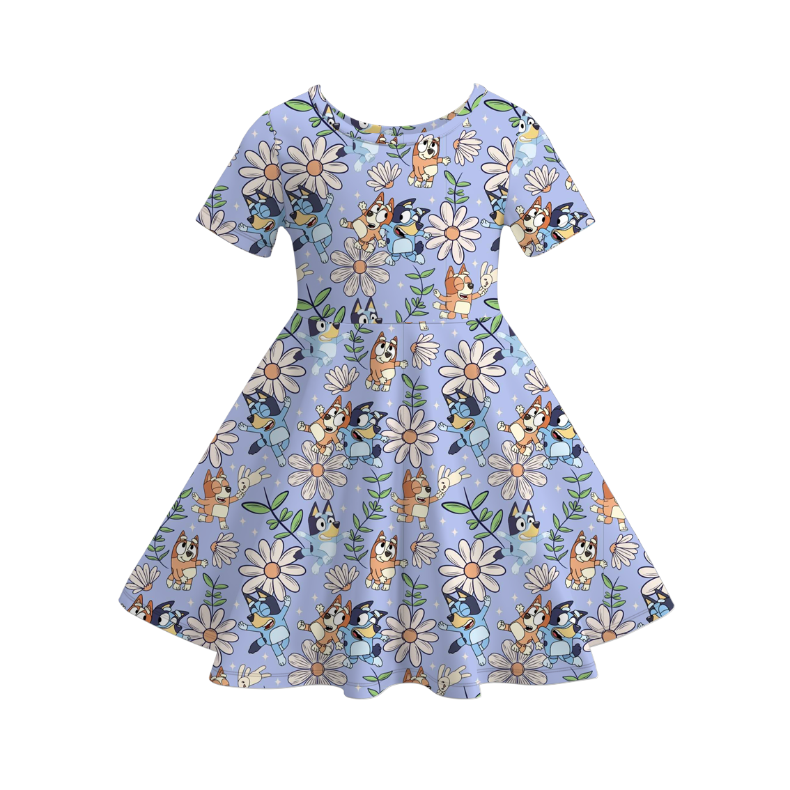 （Pre Order）Girls Cute Cartoon Print Dress