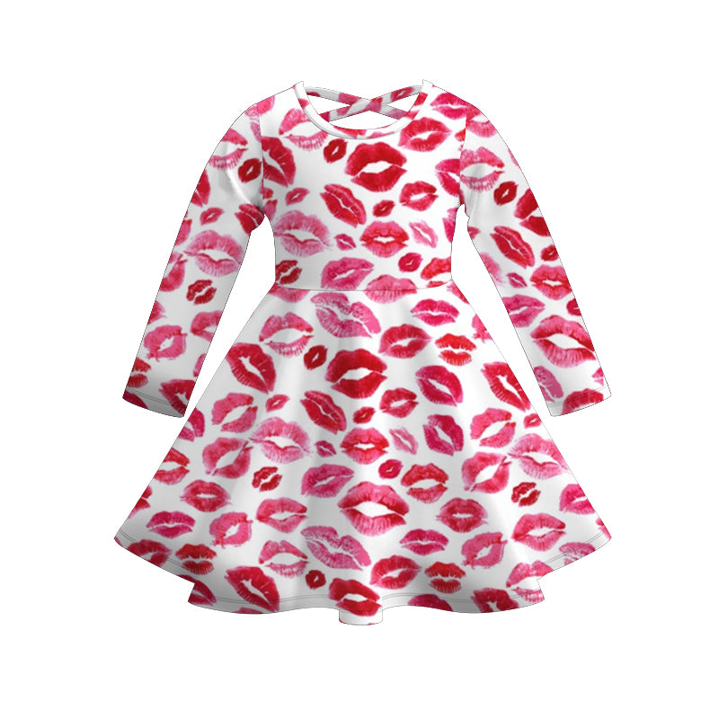 （Pre Order）Girls Valentine's Day Print Dress