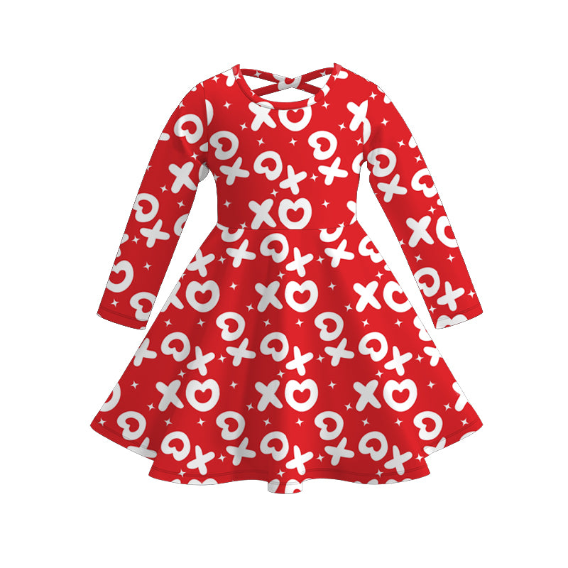 （Pre Order）Girls Valentine's Day Print Dress