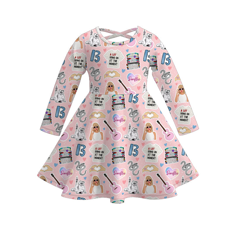 （Pre Order）Girls Valentine's Day Print Dress