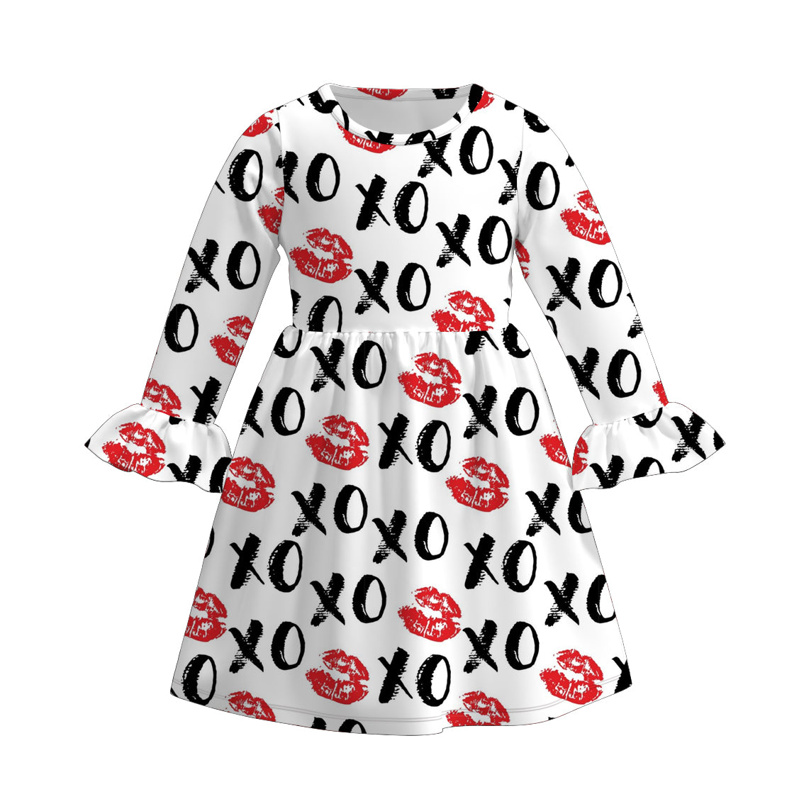 （Pre Order）Girls Valentine's Day Print Dress