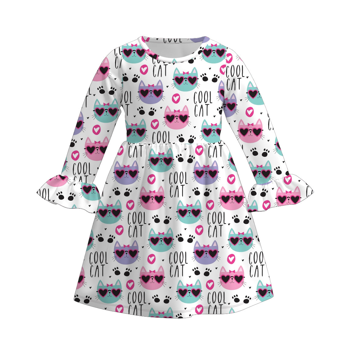 （Pre Order）Girls Valentine's Day Print Dress