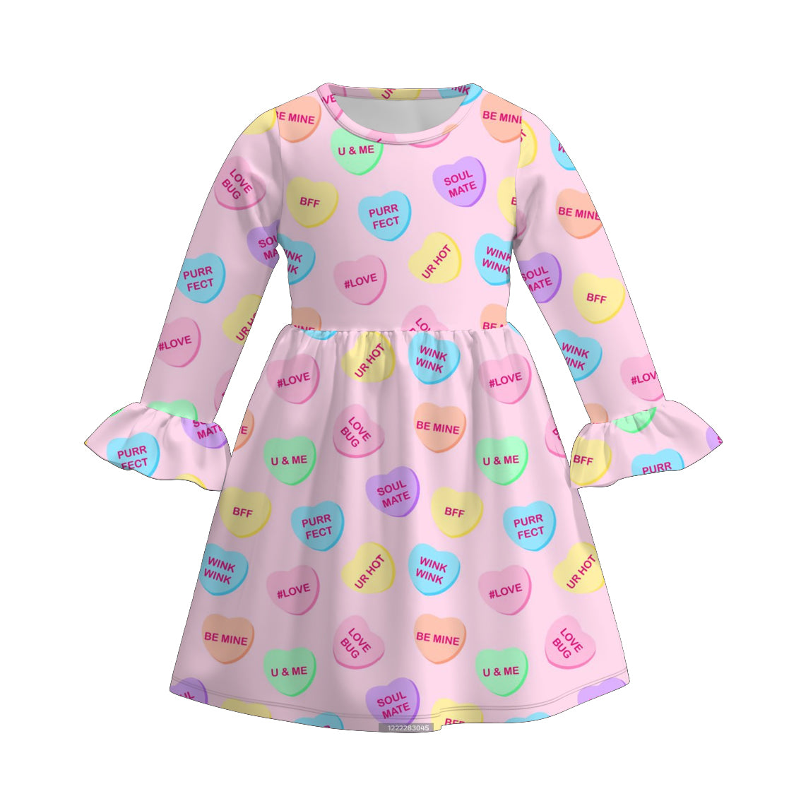 （Pre Order）Girls Valentine's Day Print Dress