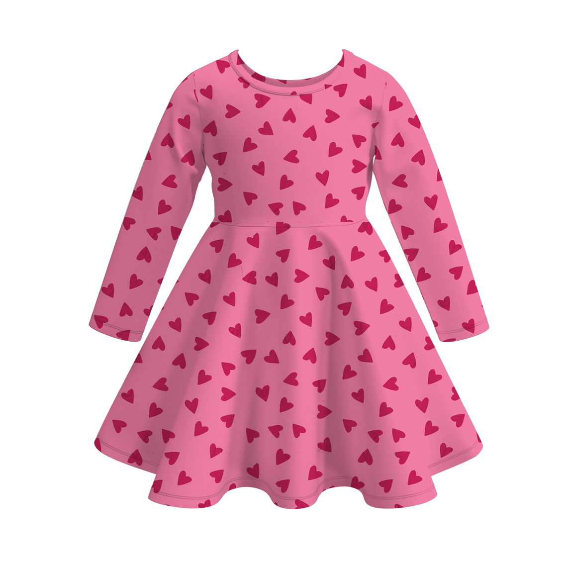 （Pre Order）Girls Valentine's Day Print Dress