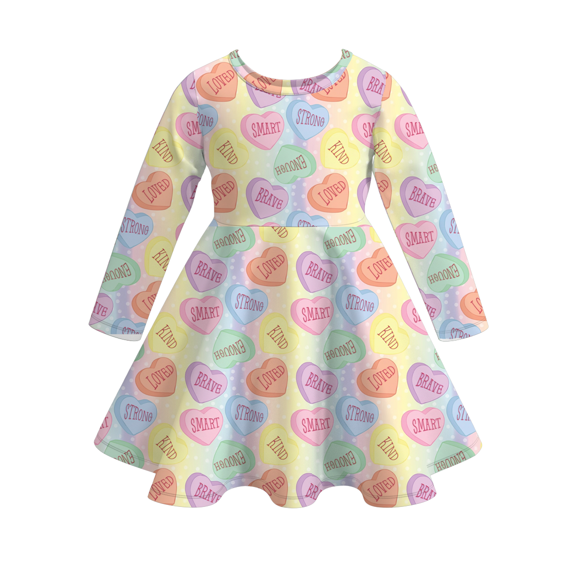 （Pre Order）Girls Valentine's Day Print Dress