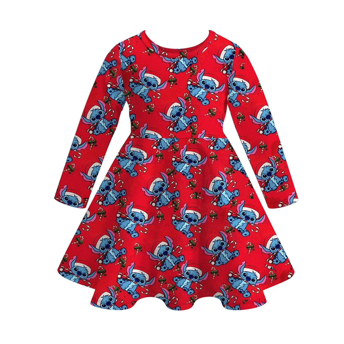 （Pre Order）Girls Christmas Print Milk Silk Dress