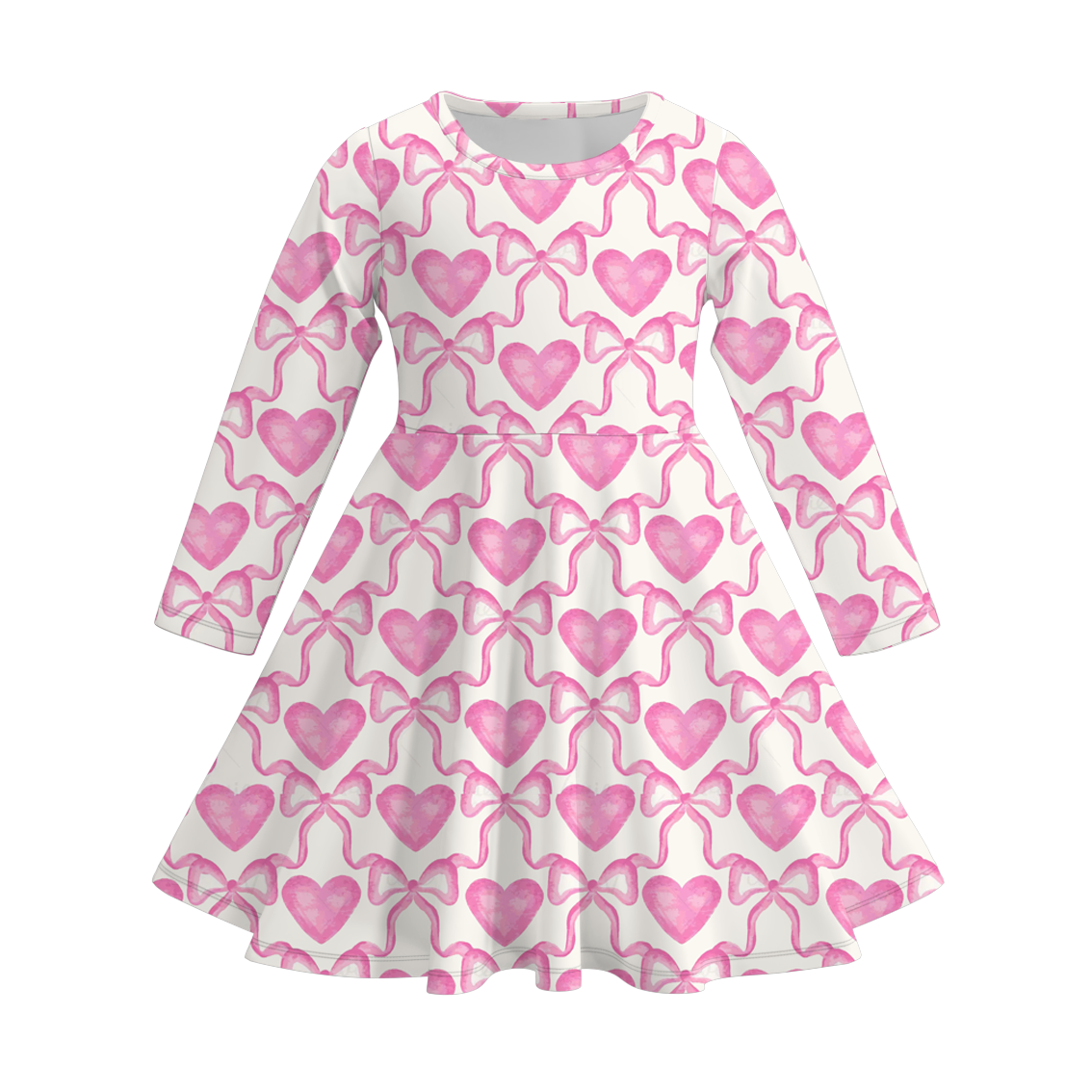 （Pre Order）Girls Valentine's Day Print Dress