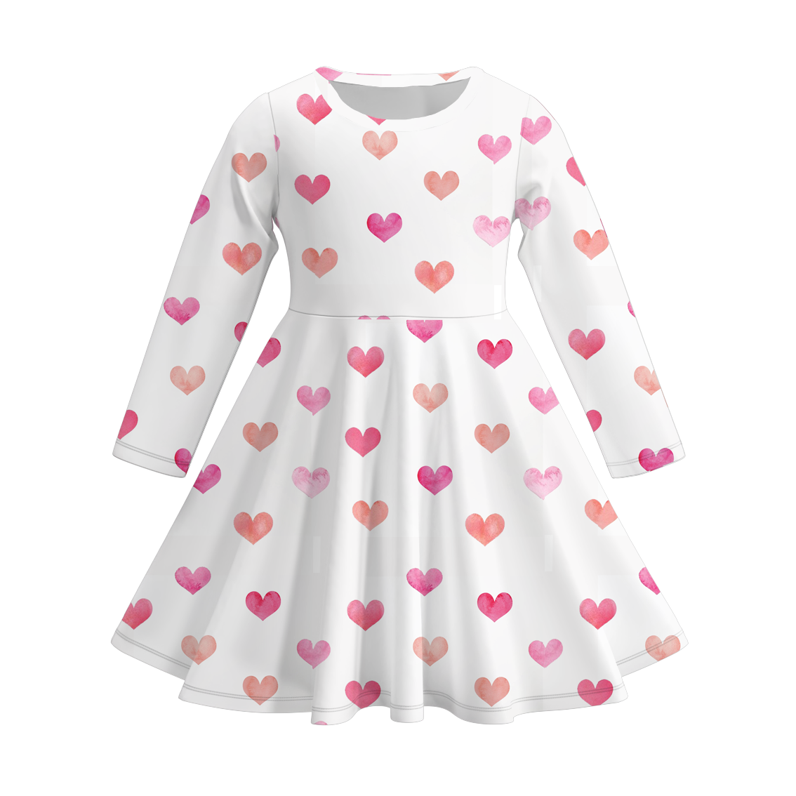 （Pre Order）Girls Valentine's Day Print Dress