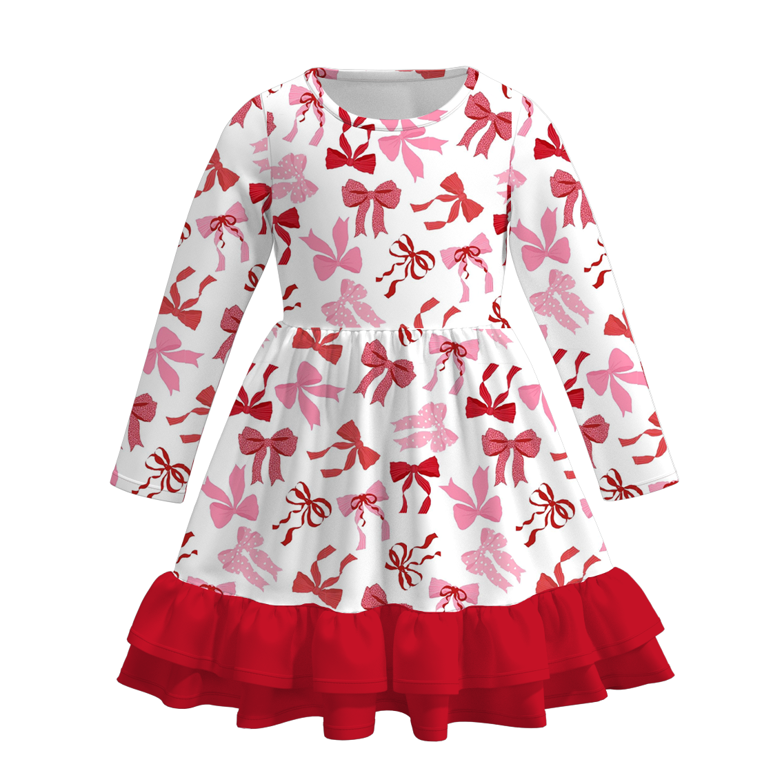 （Pre Order）Girls Valentine's Day Print Dress