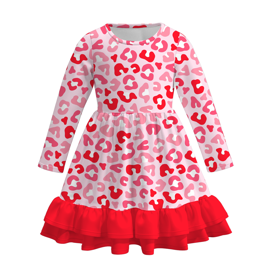 （Pre Order）Girls Valentine's Day Print Dress