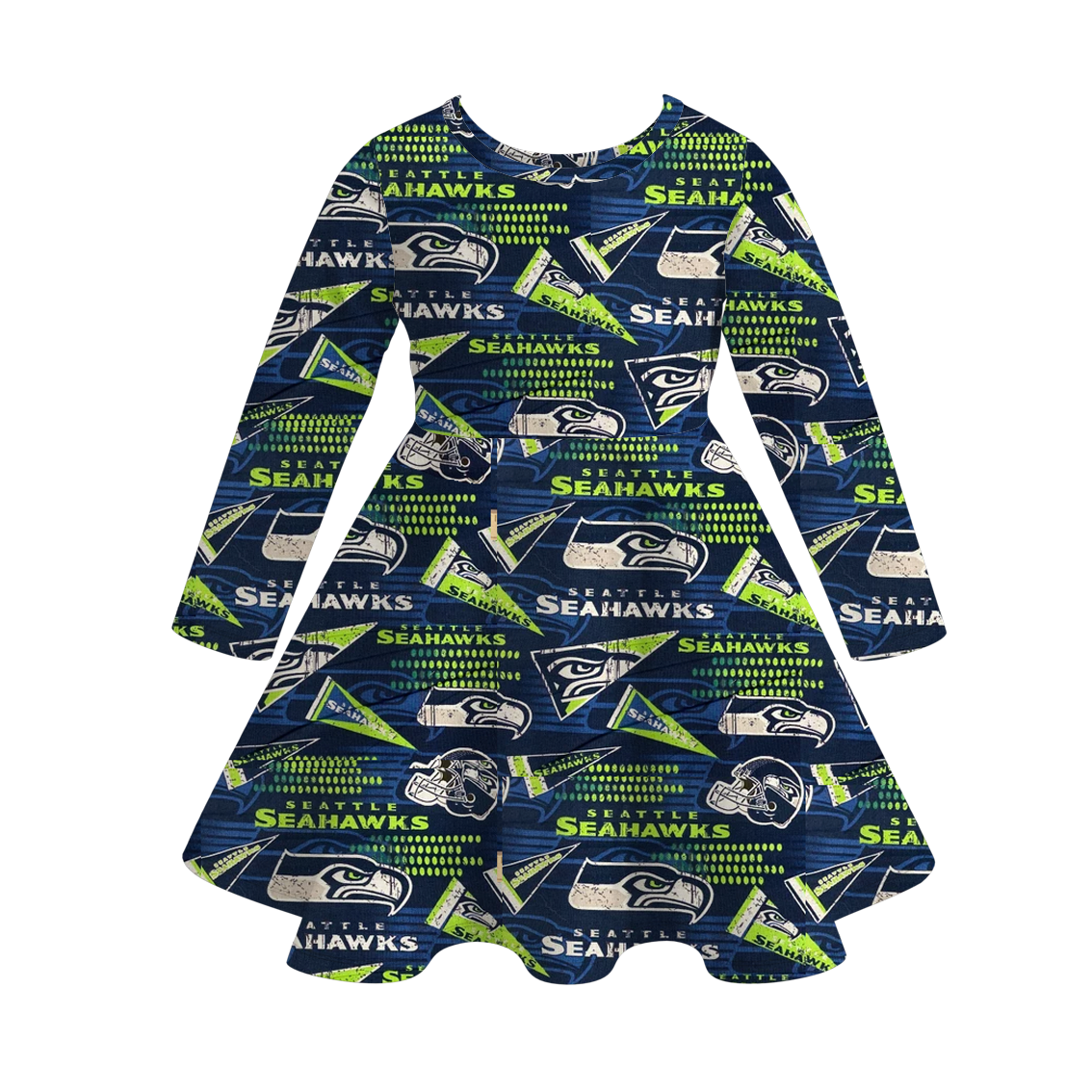 （Pre Order）Girls Football Print Milk Silk Dress