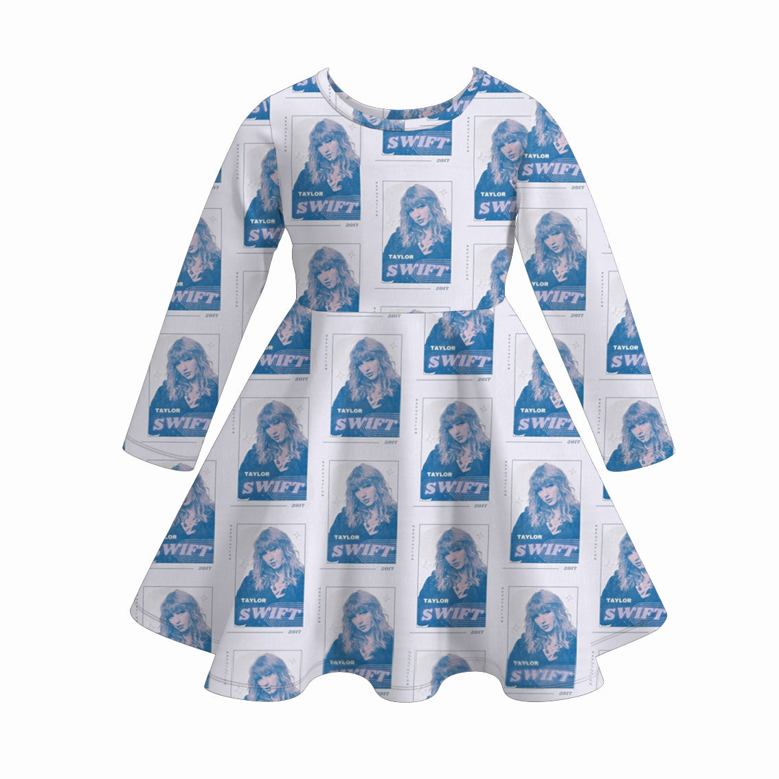 （Pre Order）Girls TS Print Milk Silk Dress