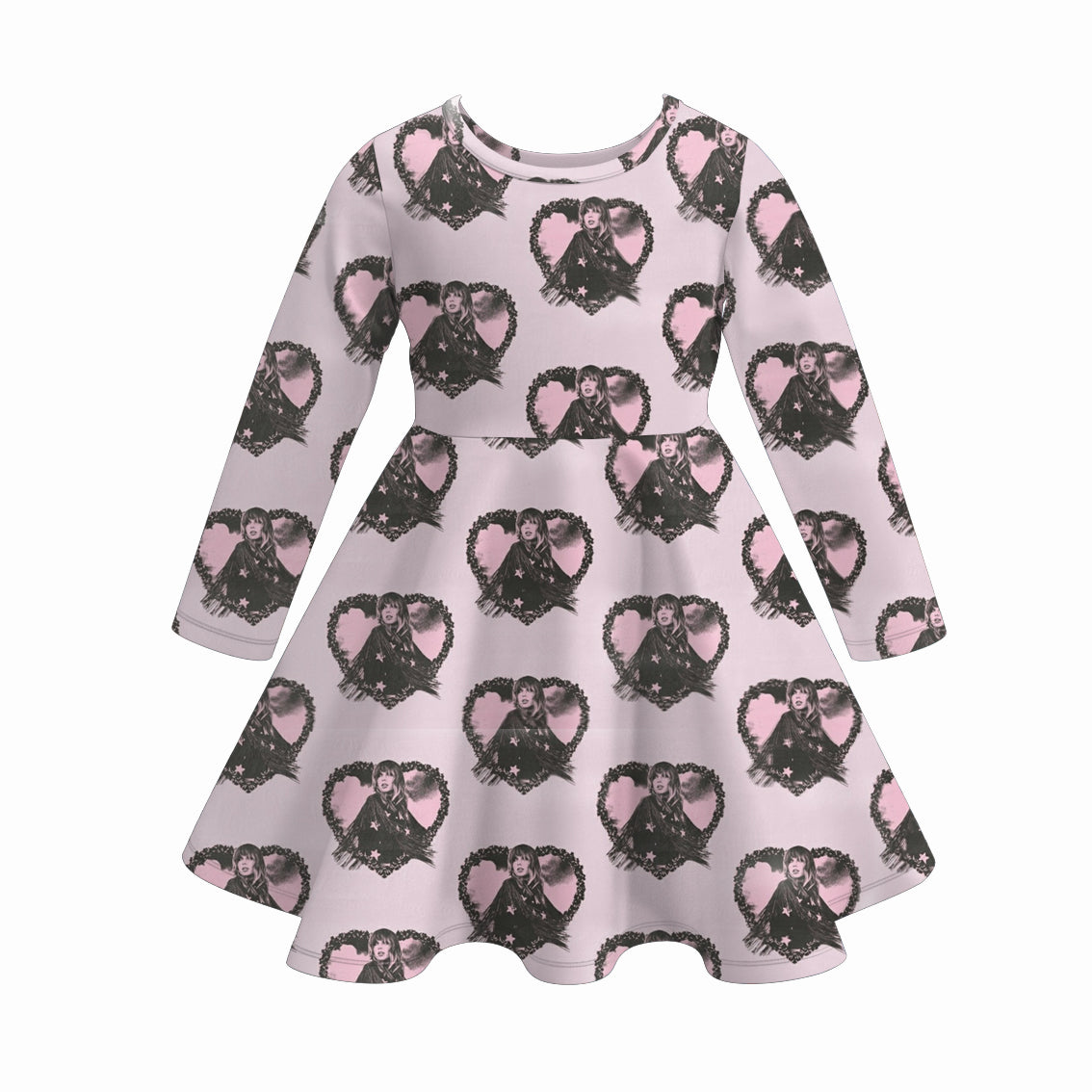 （Pre Order）Girls TS Print Milk Silk Dress