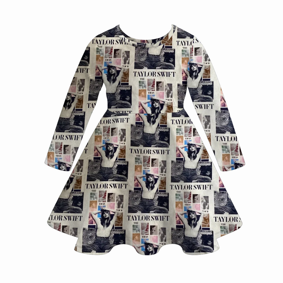 （Pre Order）Girls TS Print Milk Silk Dress