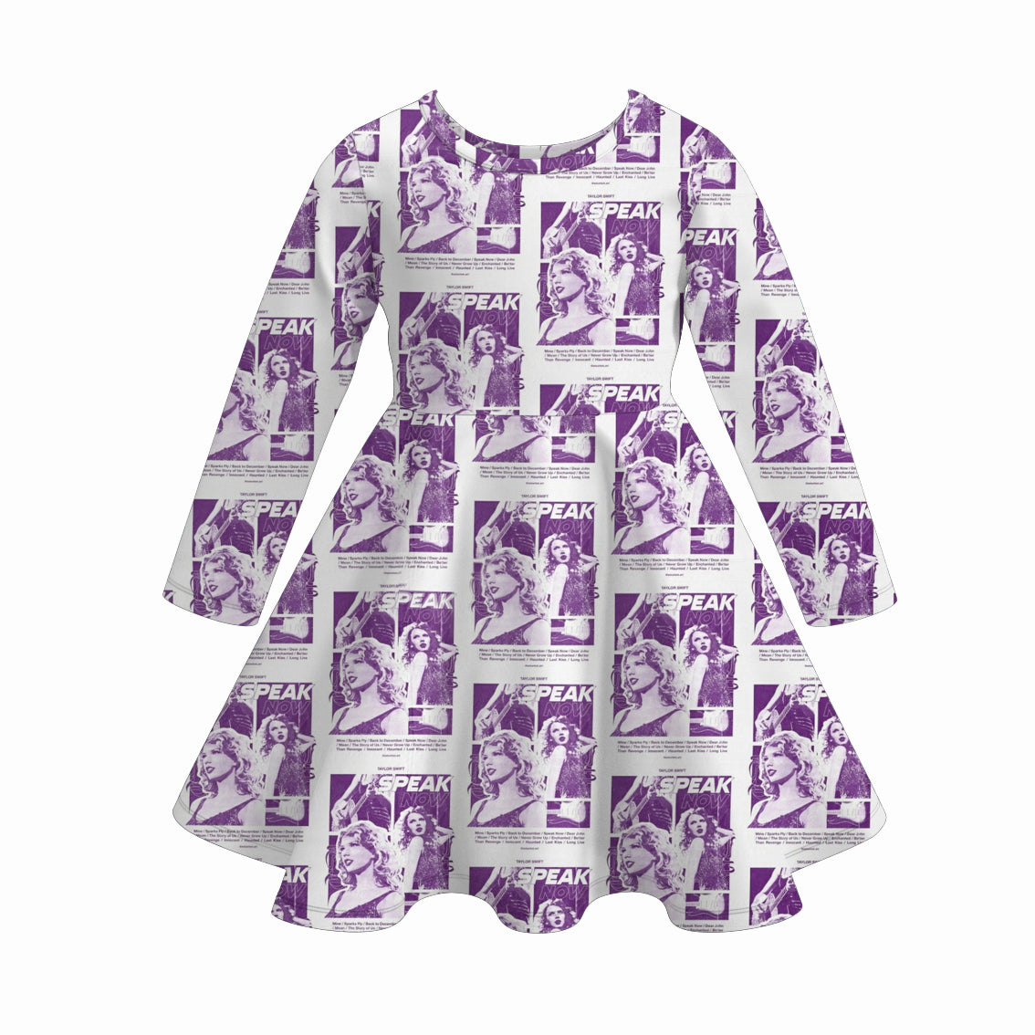 （Pre Order）Girls TS Print Milk Silk Dress